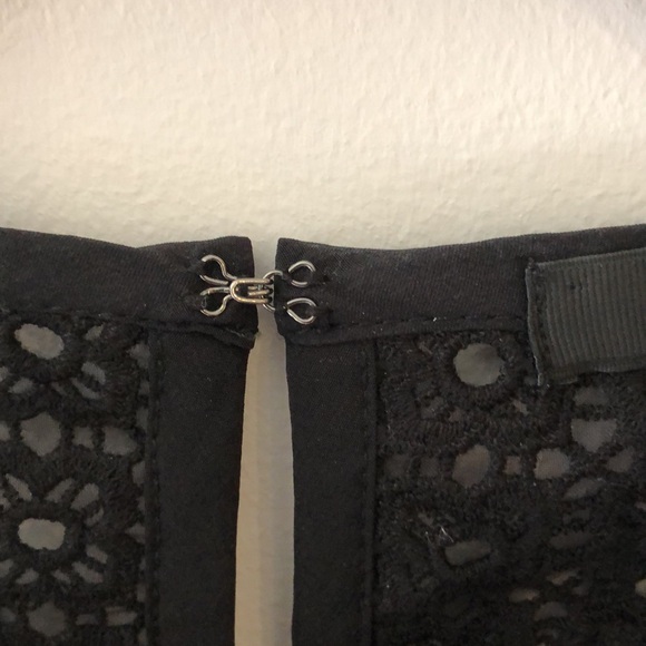 J. Crew black lace short sleeve midi dress - Picture 6 of 10